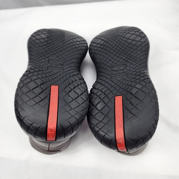 Prada Leather Square Toe Oxfords Men's Heavy duty! Prada Size 10 US 11 - Picture 7 of 9